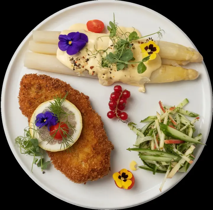 Wiener Schnitzel mit weißem Spargel – Klassisch trifft moderne Frische